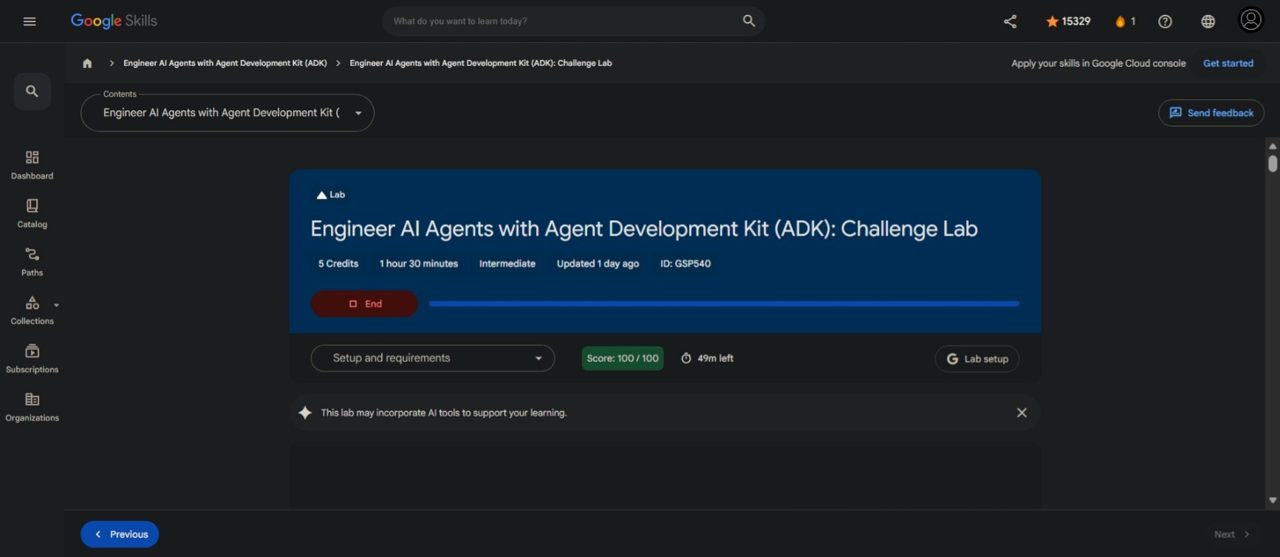 ADK challenge lab